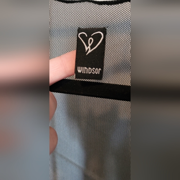 Windsor Sheer Mesh Tie Front Long Robe Swimsuit Coverup - Picture 9 of 9